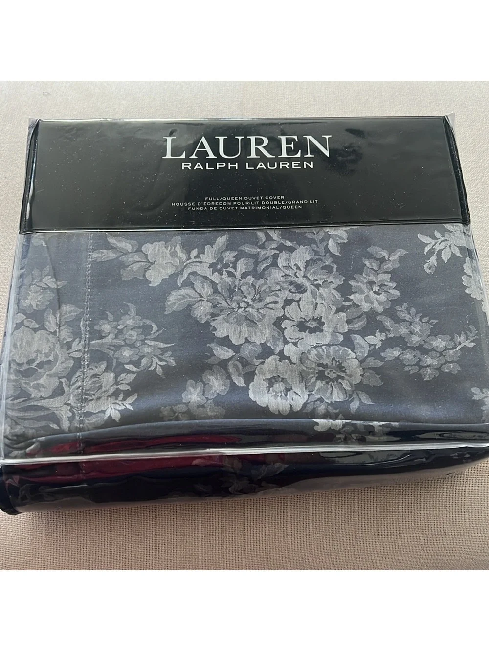 Lauren Ralph Lauren Mya Floral Duvet Cover in Navy, NEW, Size Queen $430